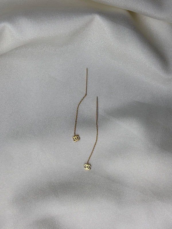 Chanel Drop Chain Earrings