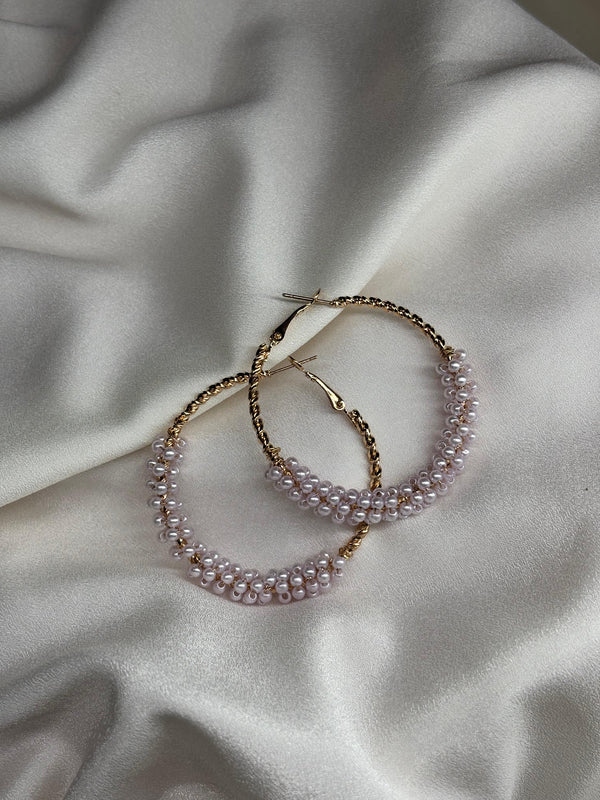 Embellished Round Earrings