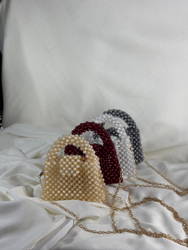 Handmade Crystal Mini Beaded Bag